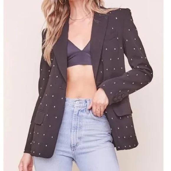 Astr Jackets & Blazers - ASTR - Maeve embellished blazer in black jewel - NWT - size L